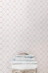 Baby Bow Faded Primrose Standard Wallpaper