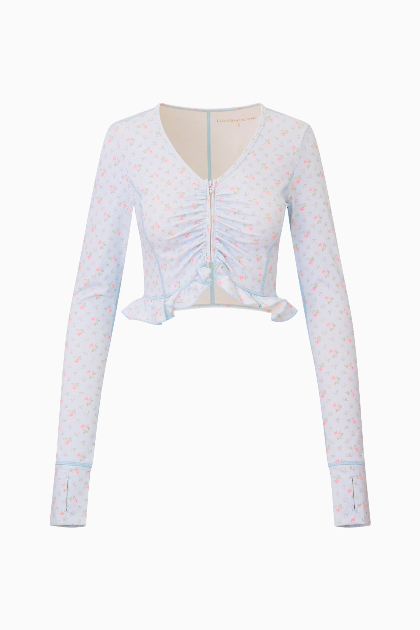 Medway Printed Zip-Up Active Top