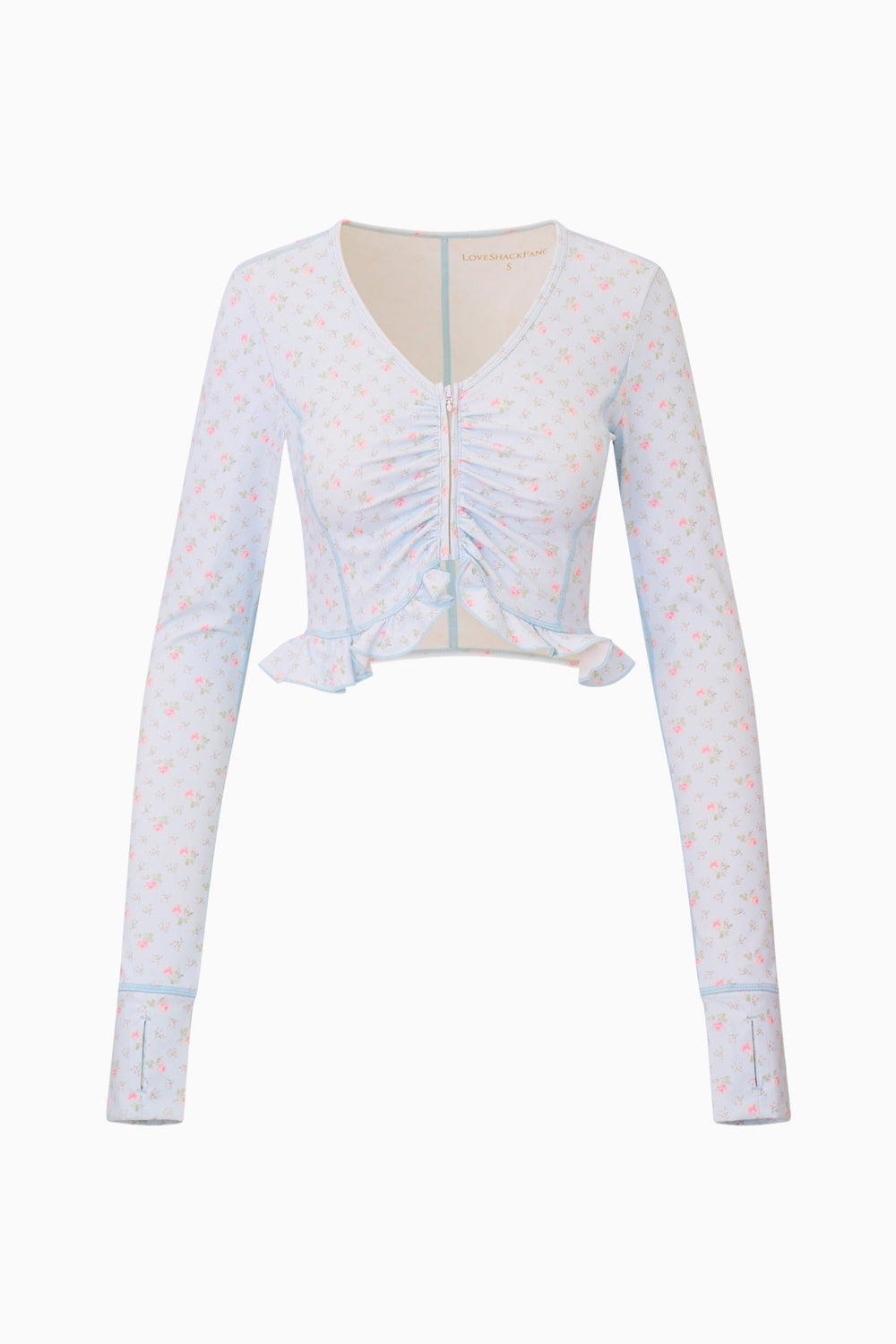 Medway Printed Zip-Up Active Top